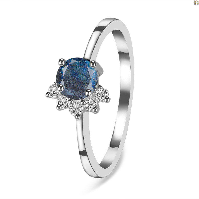 Labradorite & White Topaz Ring LBD-RDR-437.