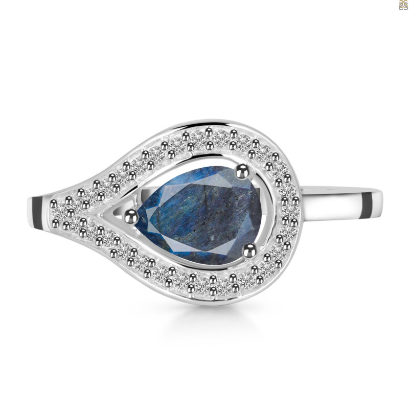 Labradorite & White Topaz Ring LBD-RDR-438.