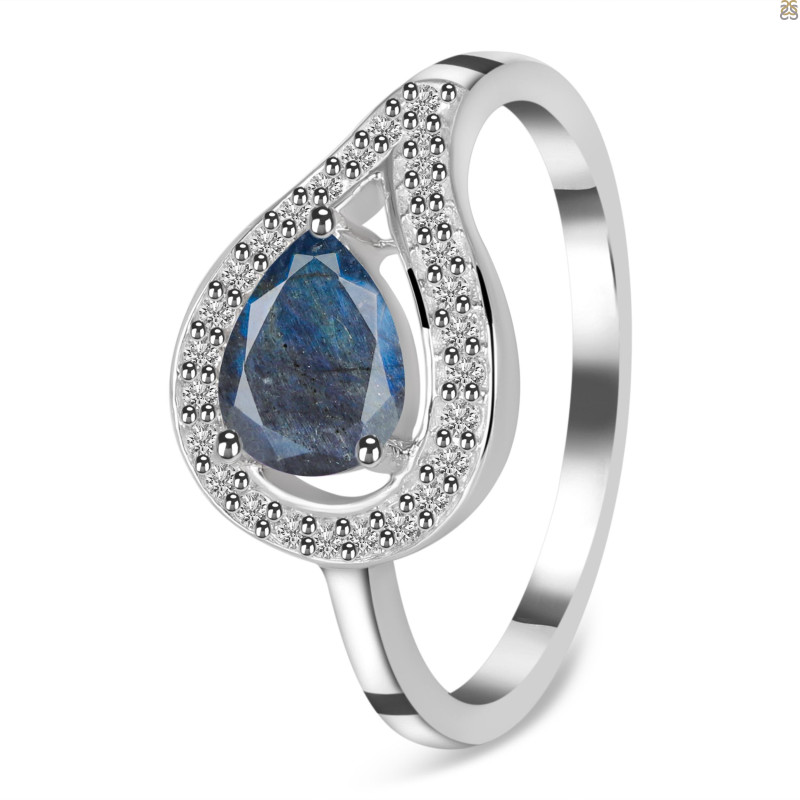 Labradorite & White Topaz Ring LBD-RDR-438.