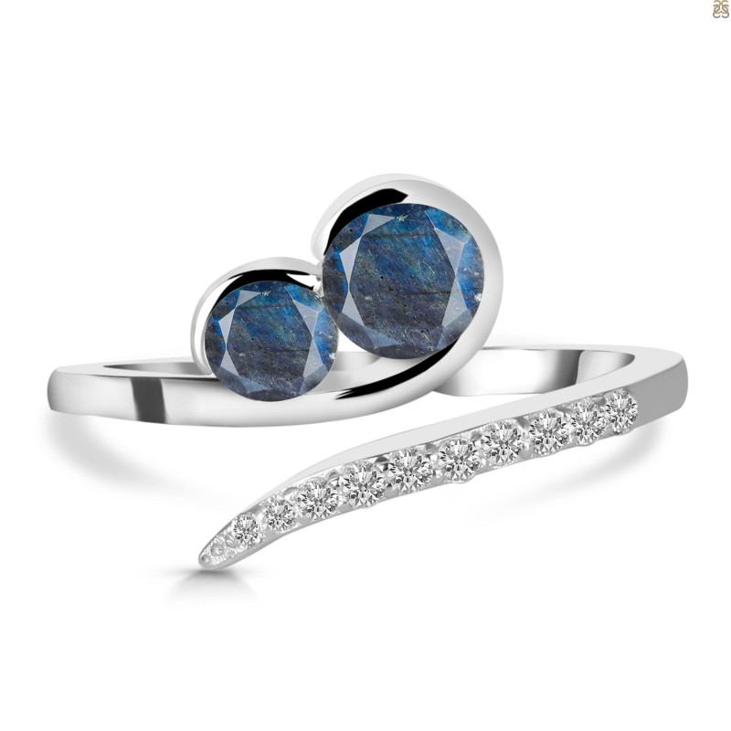 Labradorite & White Topaz Ring LBD-RDR-470.