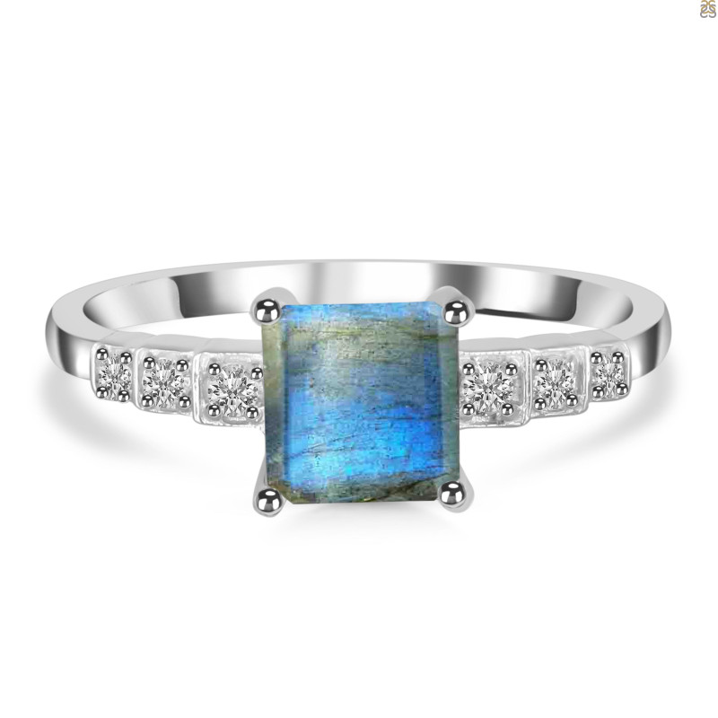 Labradorite & White Topaz Ring LBD-RDR-472.