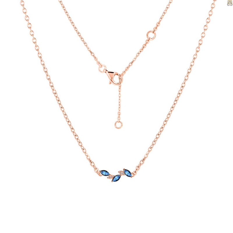 Labradorite & White Topaz Necklace LBD-RDN-460.