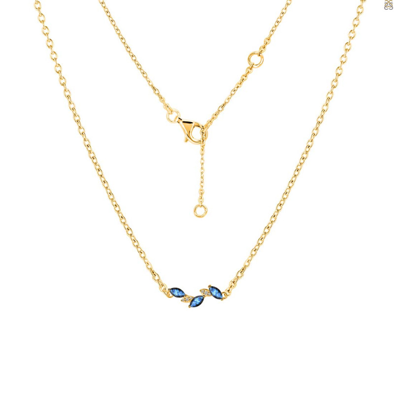 Labradorite & White Topaz Necklace LBD-RDN-460.