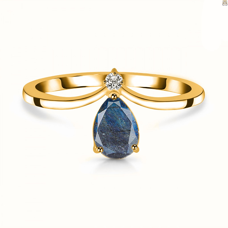 Labradorite & White Topaz Ring LBD-RR-374.