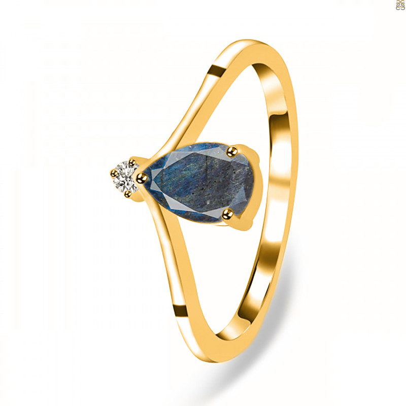 Labradorite & White Topaz Ring LBD-RR-374.