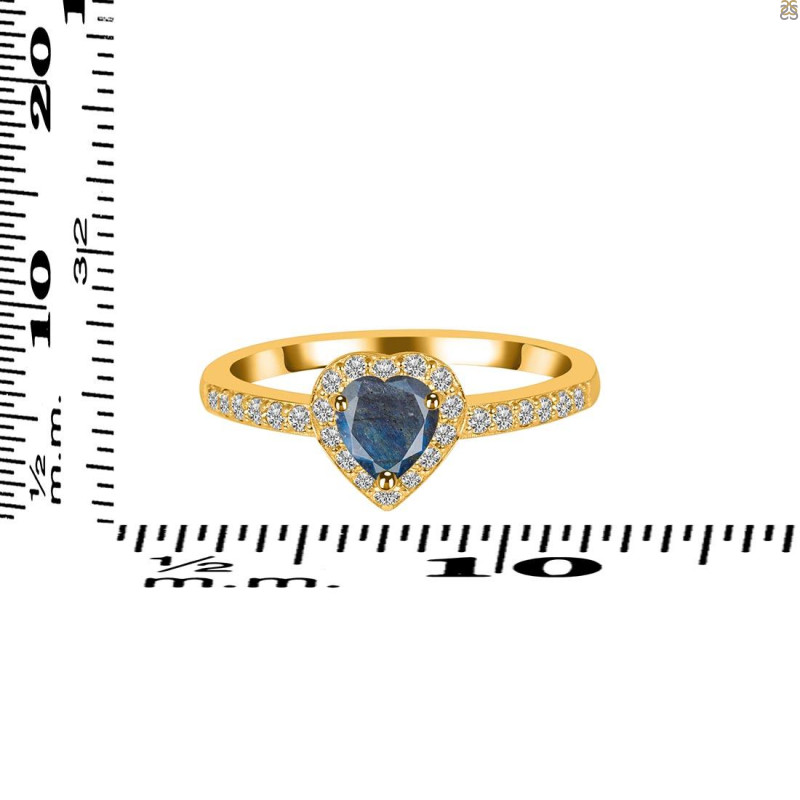 Labradorite & White Topaz Ring LBD-RR-423.