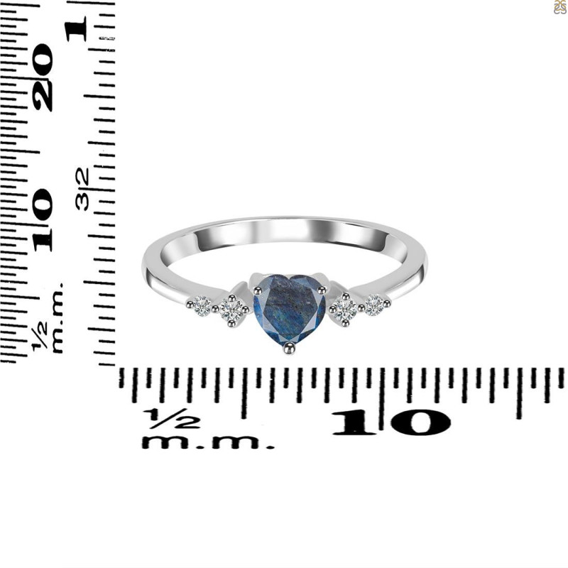 Labradorite & White Topaz Ring LBD-RR-424.