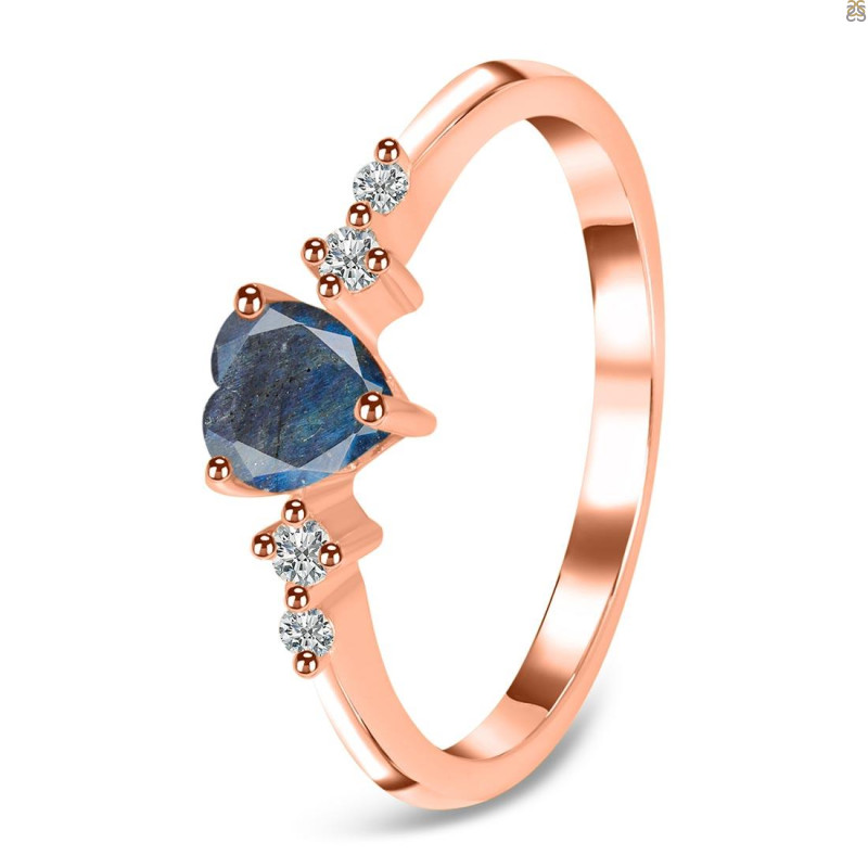 Labradorite & White Topaz Ring LBD-RR-424.