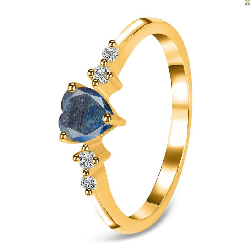 Labradorite & White Topaz Ring LBD-RR-424.