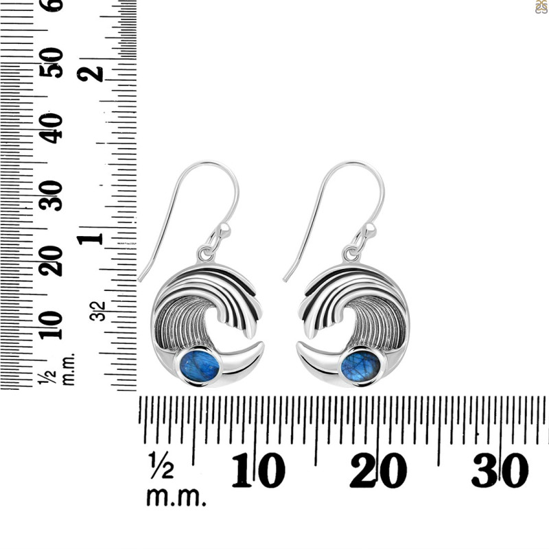 Labradorite Waves Earring LBD-RUE-23.