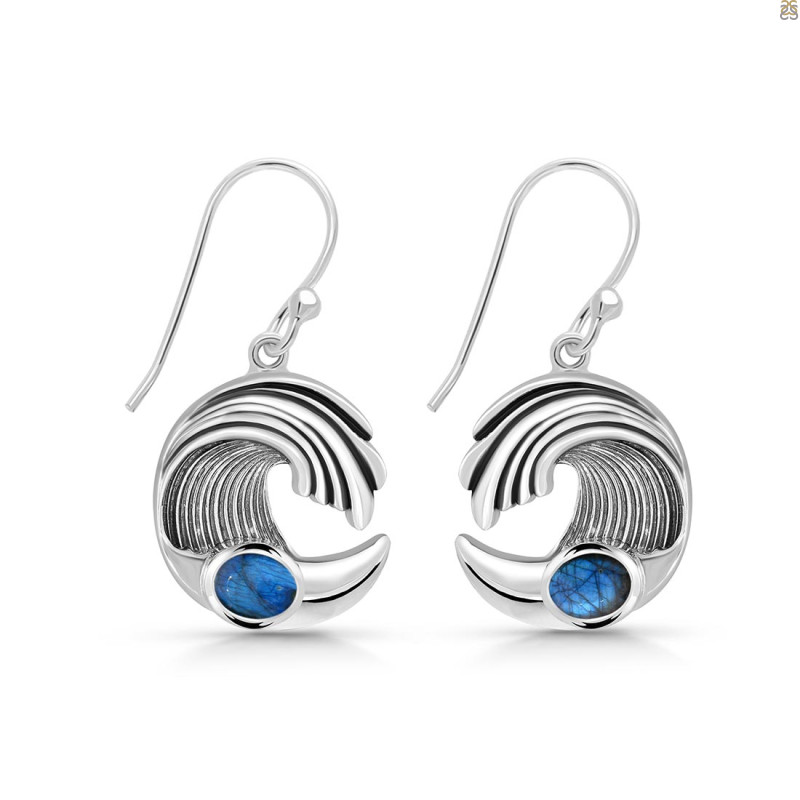 Labradorite Waves Earring LBD-RUE-23.