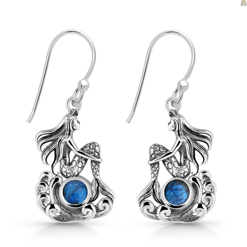 Labradorite Mermaid Earring LBD-RUE-36.