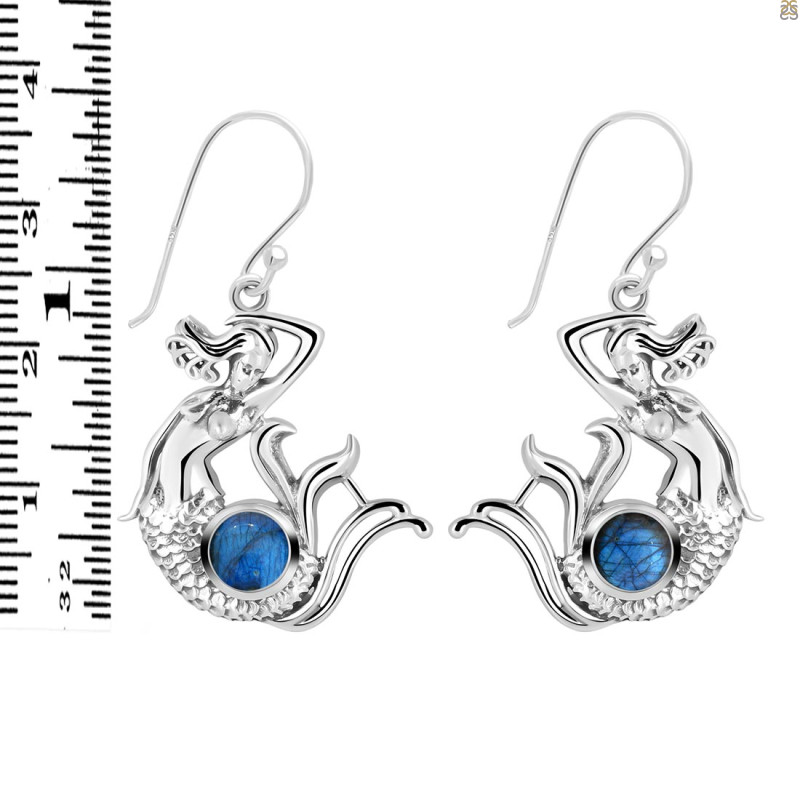 Labradorite Mermaid Earring LBD-RUE-39.