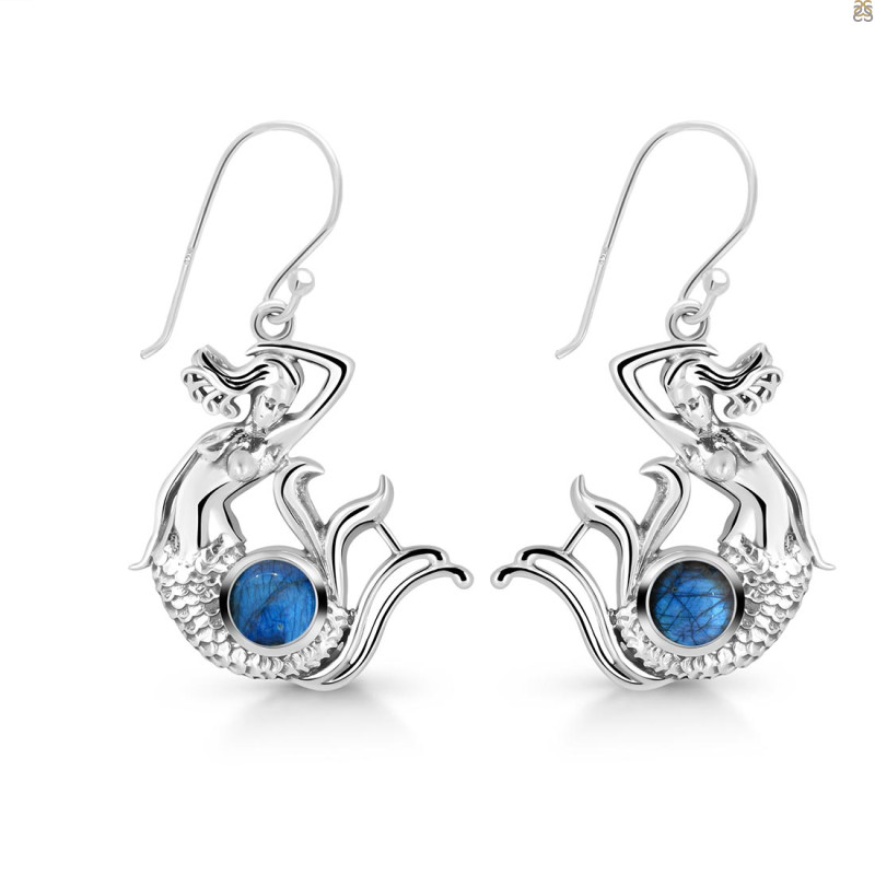 Labradorite Mermaid Earring LBD-RUE-39.