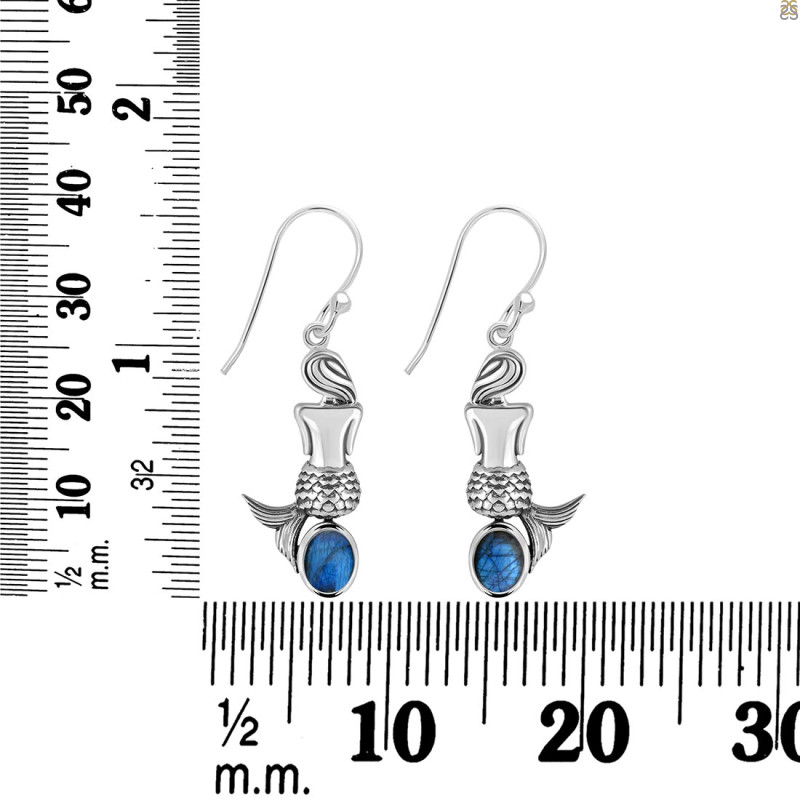 Labradorite Mermaid Earring LBD-RUE-43.