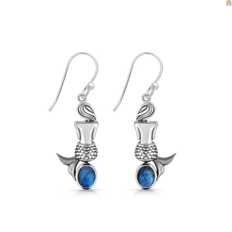 Labradorite Mermaid Earring LBD-RUE-43.