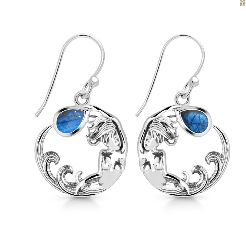 Labradorite Mermaid Earring LBD-RUE-50.