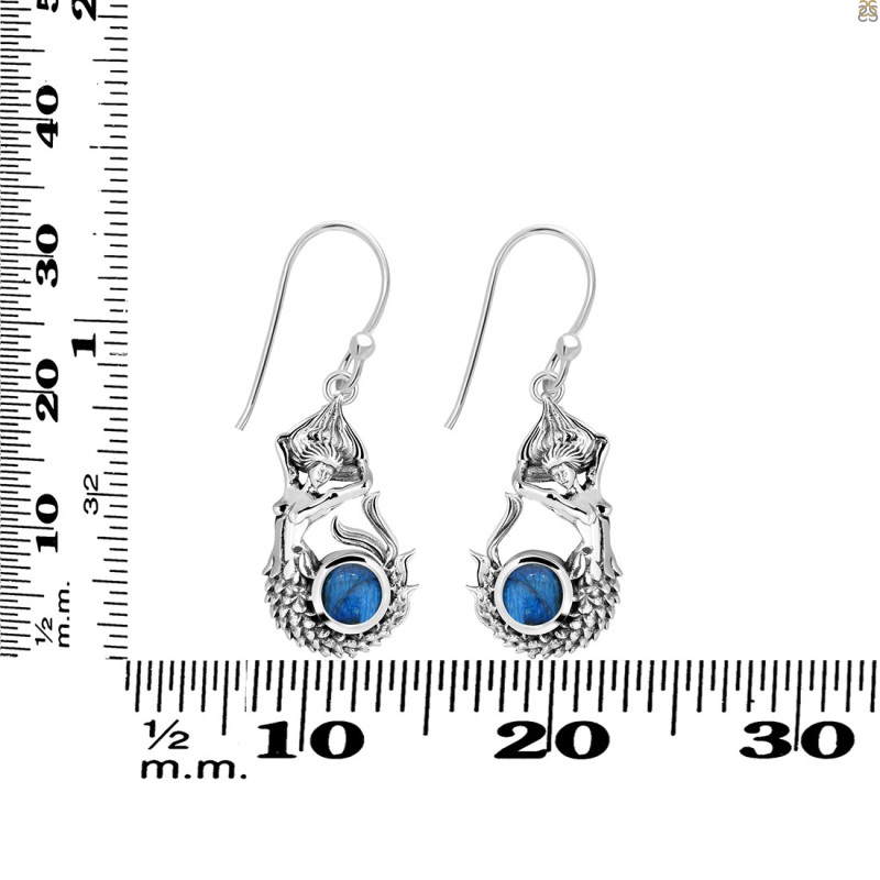 Labradorite Mermaid Earring LBD-RUE-51.