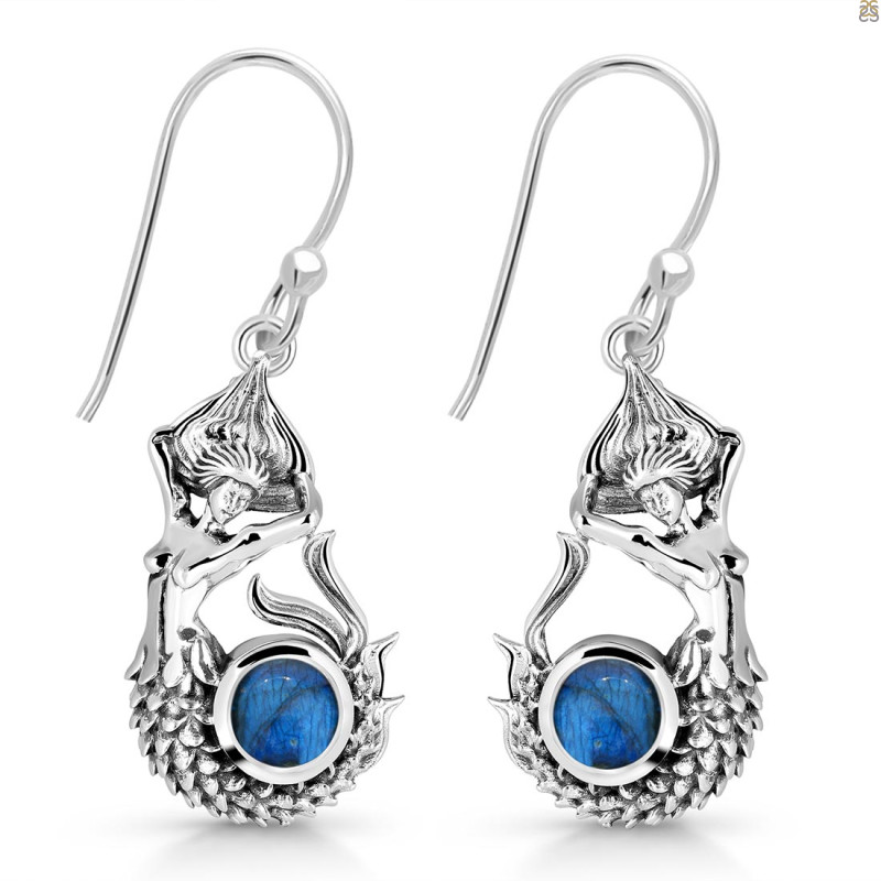 Labradorite Mermaid Earring LBD-RUE-51.