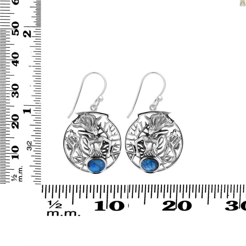 Labradorite Mermaid Earring LBD-RUE-55.