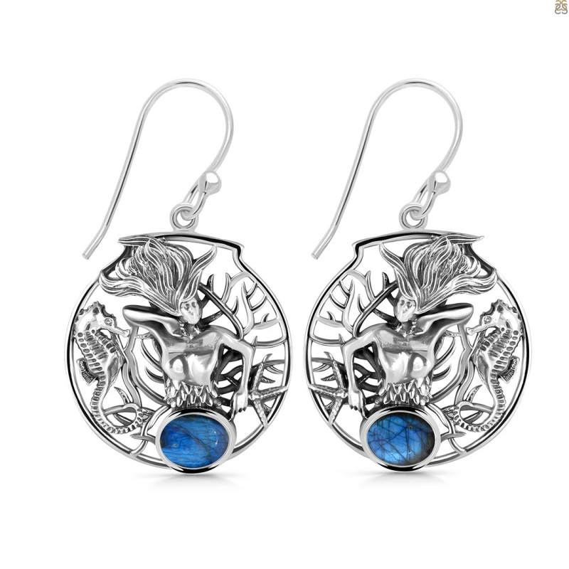 Labradorite Mermaid Earring LBD-RUE-55.