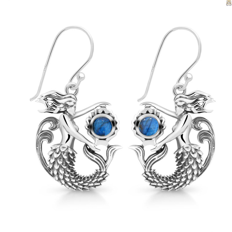 Labradorite Mermaid Earring LBD-RUE-59.