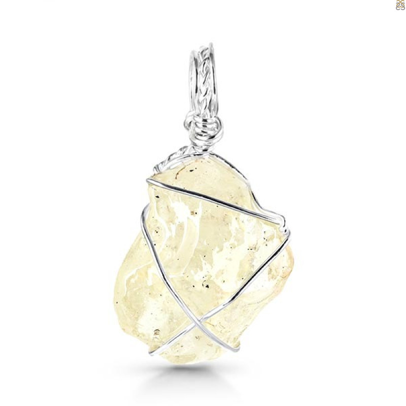 Libyan Desert Glass Pendant-SP LDG-1-112