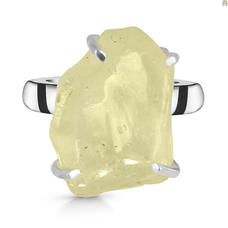 Libyan Desert Glass Ring-R-Size-8 LDG-2-110