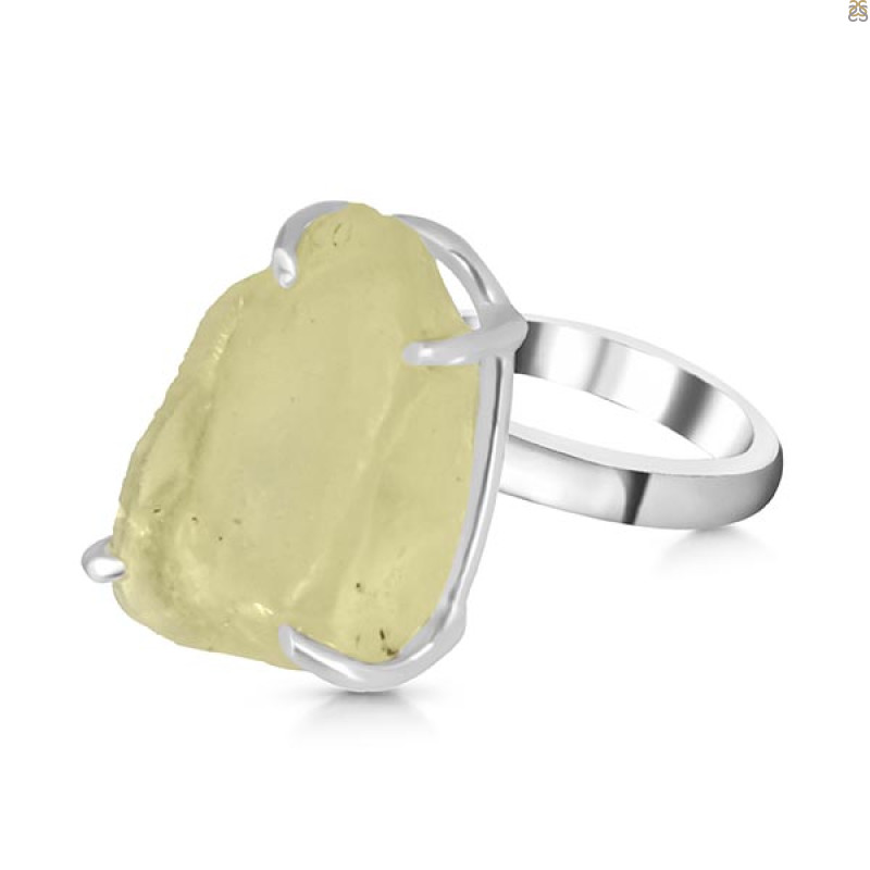 Libyan Desert Glass Ring-R-Size-8 LDG-2-110