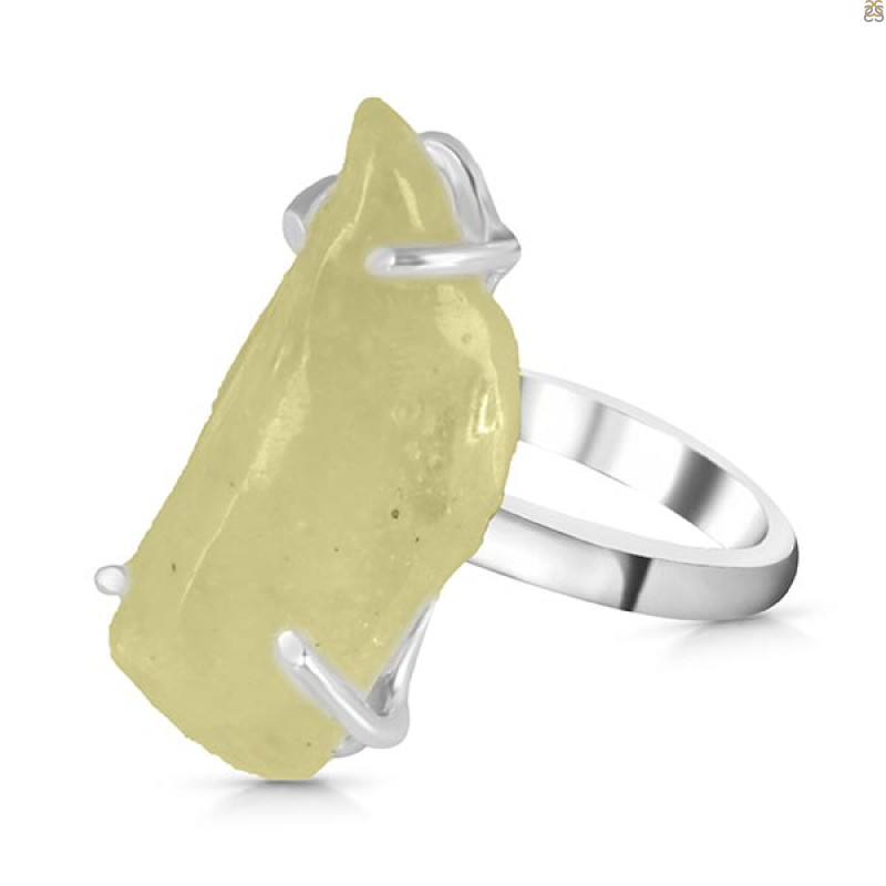 Libyan Desert Glass Ring-R-Size-5 LDG-2-116