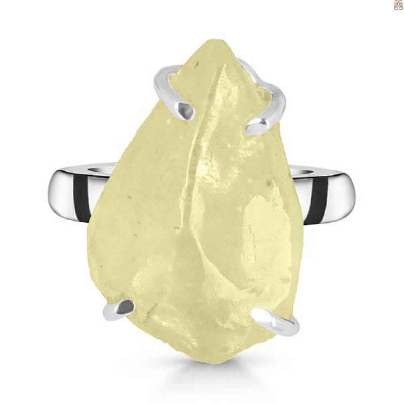 Libyan Desert Glass Ring-R-Size-7 LDG-2-119