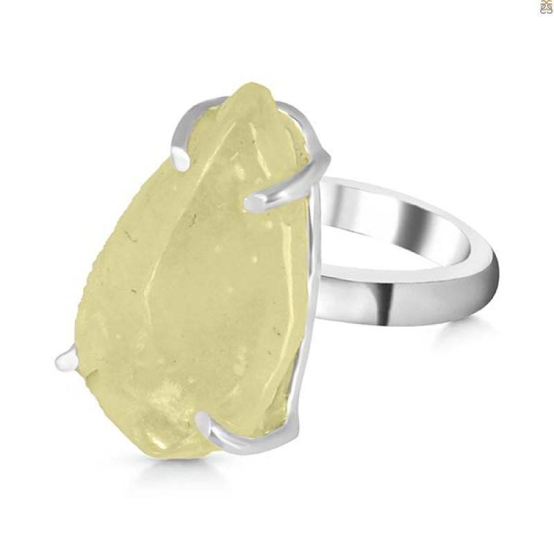 Libyan Desert Glass Ring-R-Size-7 LDG-2-119
