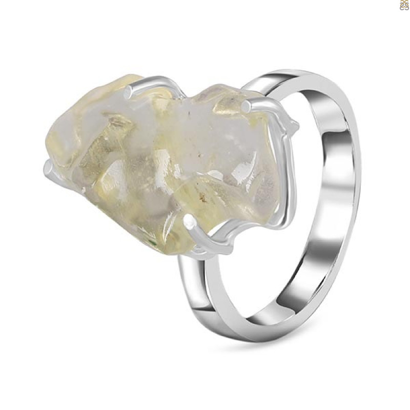 Libyan Desert Glass Ring-R-Size-10 LDG-2-20