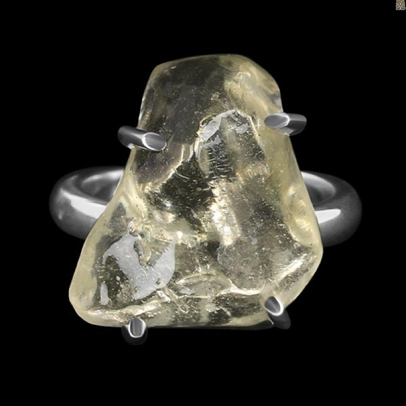 Libyan Desert Glass Ring-R-Size-8 LDG-2-30