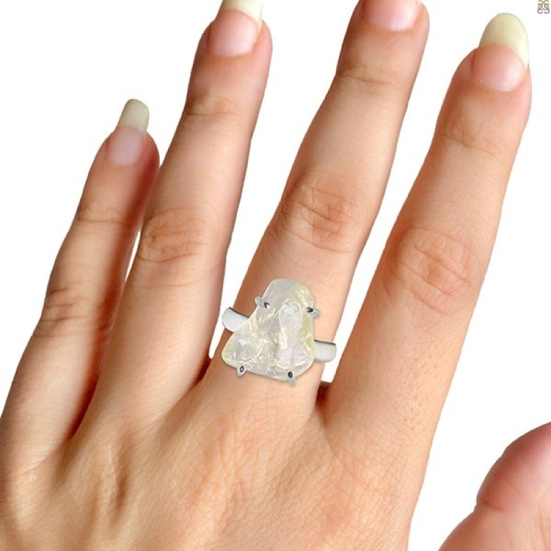 Libyan Desert Glass Ring-R-Size-8 LDG-2-30
