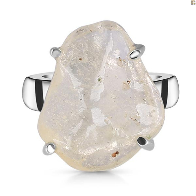 Libyan Desert Glass Ring-R-Size-6 LDG-2-31