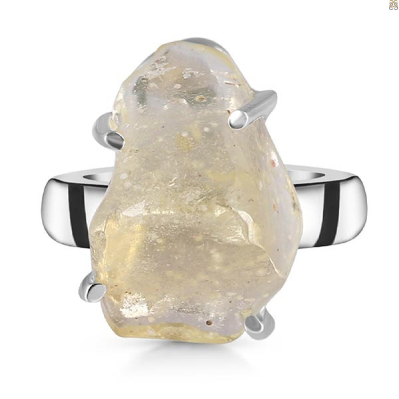 Libyan Desert Glass Ring-R-Size-6 LDG-2-34