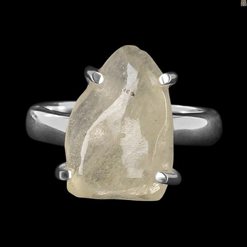 Libyan Desert Glass Ring-R-Size-7 LDG-2-35