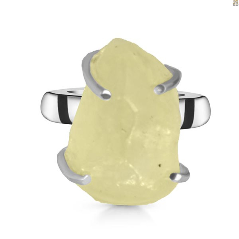Libyan Desert Glass Ring-R-Size-6 LDG-2-38