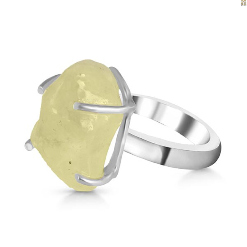 Libyan Desert Glass Ring-R-Size-6 LDG-2-38