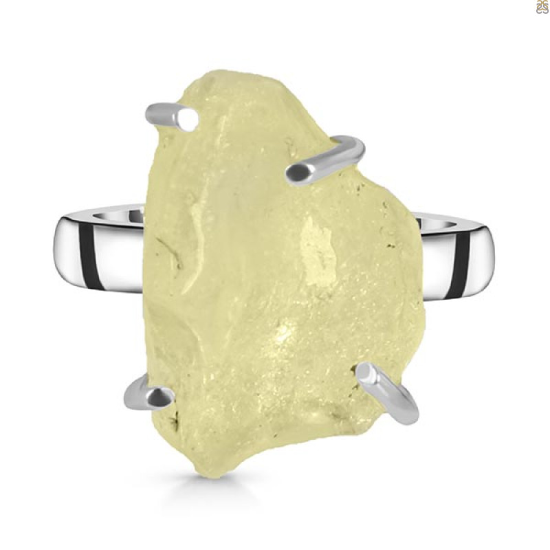 Libyan Desert Glass Ring-R-Size-7 LDG-2-39
