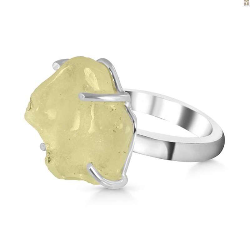 Libyan Desert Glass Ring-R-Size-7 LDG-2-39
