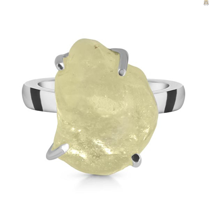Libyan Desert Glass Ring-R-Size-7 LDG-2-42