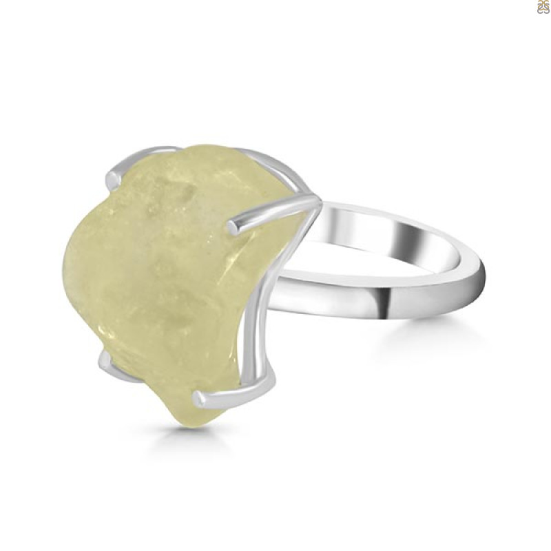 Libyan Desert Glass Ring-R-Size-7 LDG-2-42