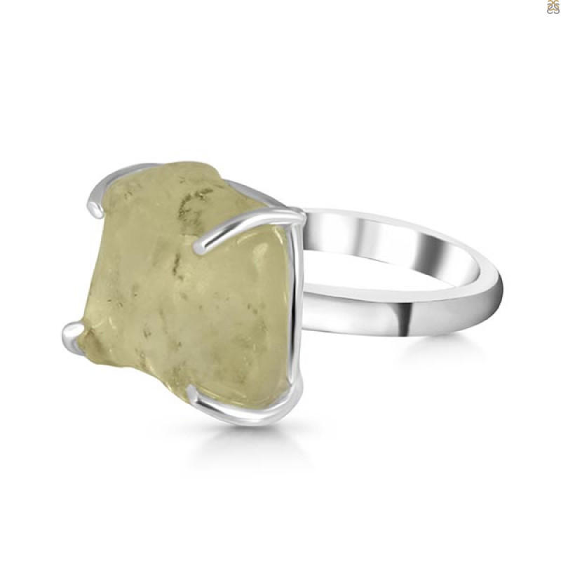 Libyan Desert Glass Ring-R-Size-7 LDG-2-45