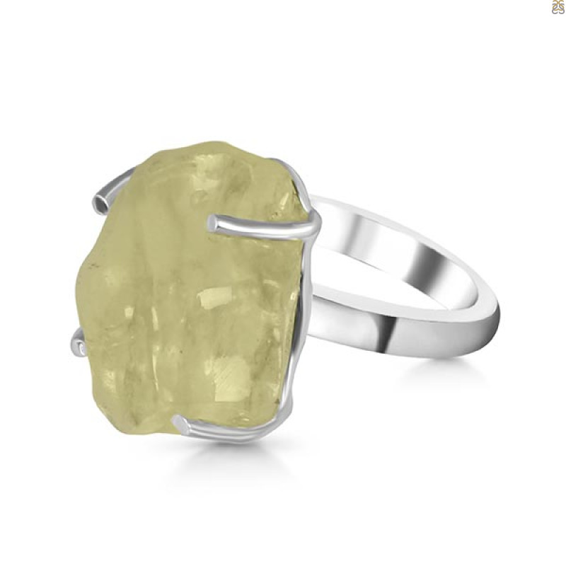 Libyan Desert Glass Ring-R-Size-6 LDG-2-48