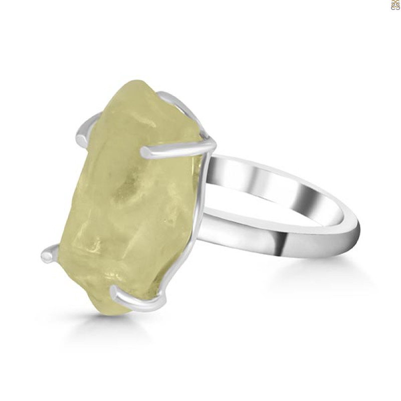 Libyan Desert Glass Ring-R-Size-6 LDG-2-50