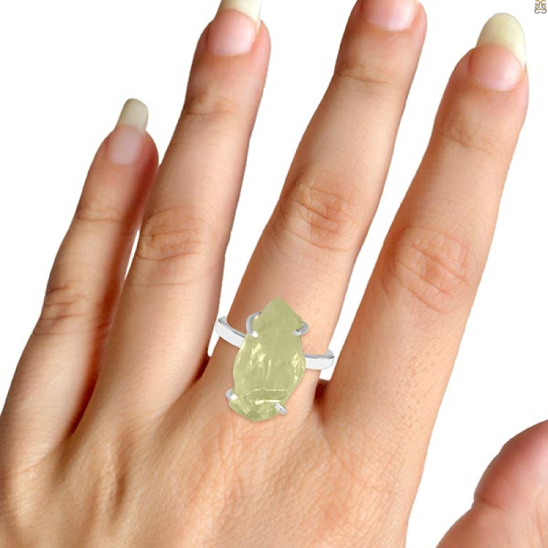 Libyan Desert Glass Ring-R-Size-6 LDG-2-50