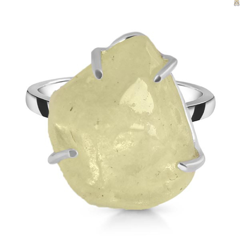 Libyan Desert Glass Ring-R-Size-10 LDG-2-56