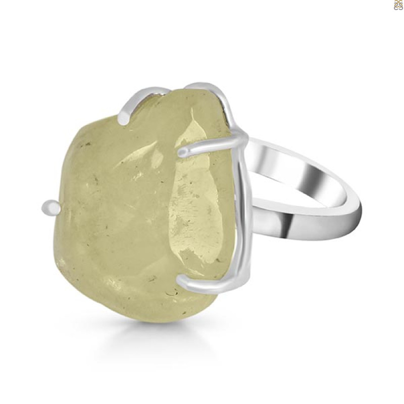 Libyan Desert Glass Ring-R-Size-10 LDG-2-56
